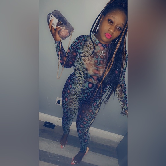 Multicolor animal print one piece - Picture 1 of 1